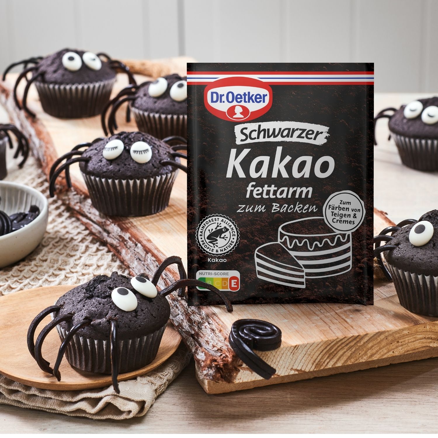 Schwarzer Kakao fettarm zum Backen