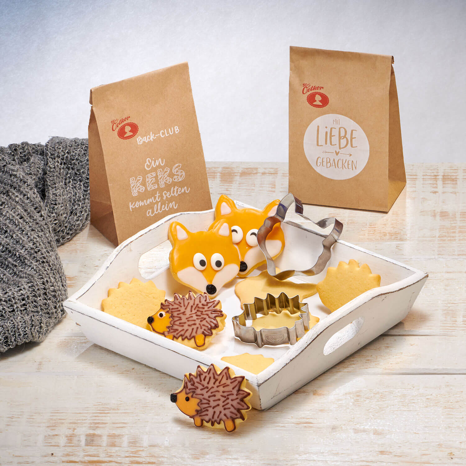 Ausstecher "Igel und Fuchs" Ausstecher "Igel und Fuchs"
