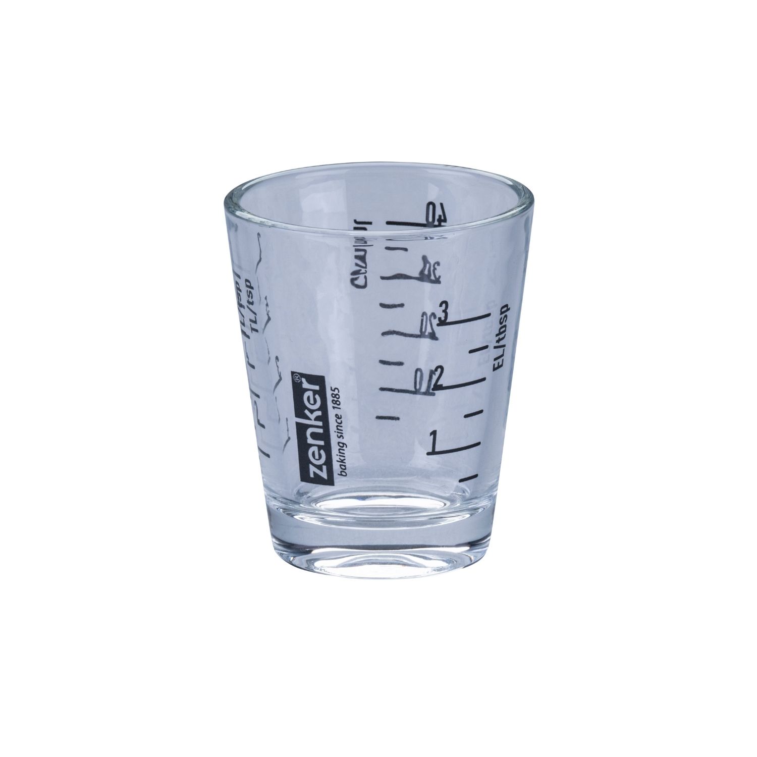 Kleiner Glasmessbecher mit 40ml Volumen 