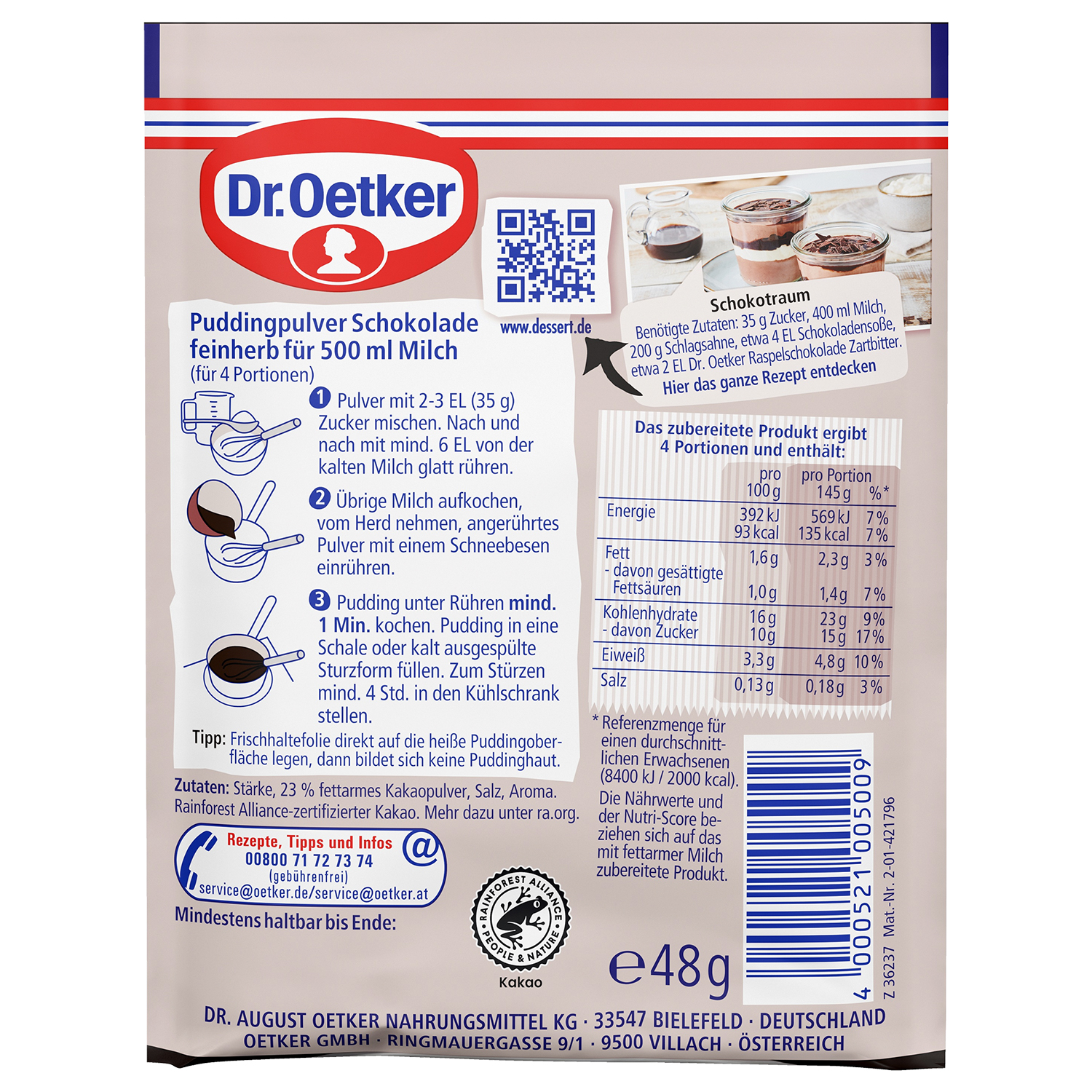 Original Pudding Schokolade feinherb 2er Original Pudding Schokolade feinherb 2er