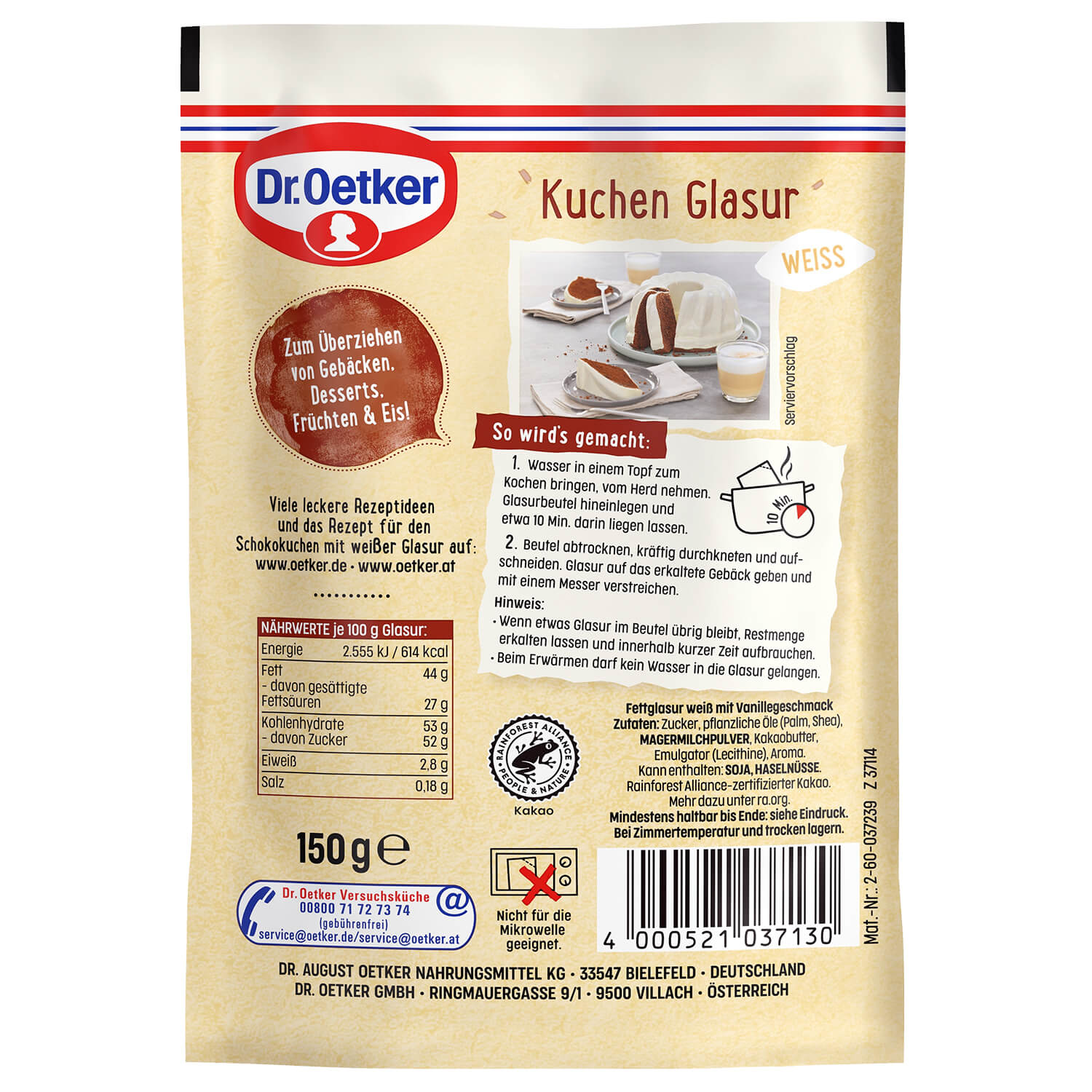 Kuchenglasur Weiß Kuchenglasur Weiß