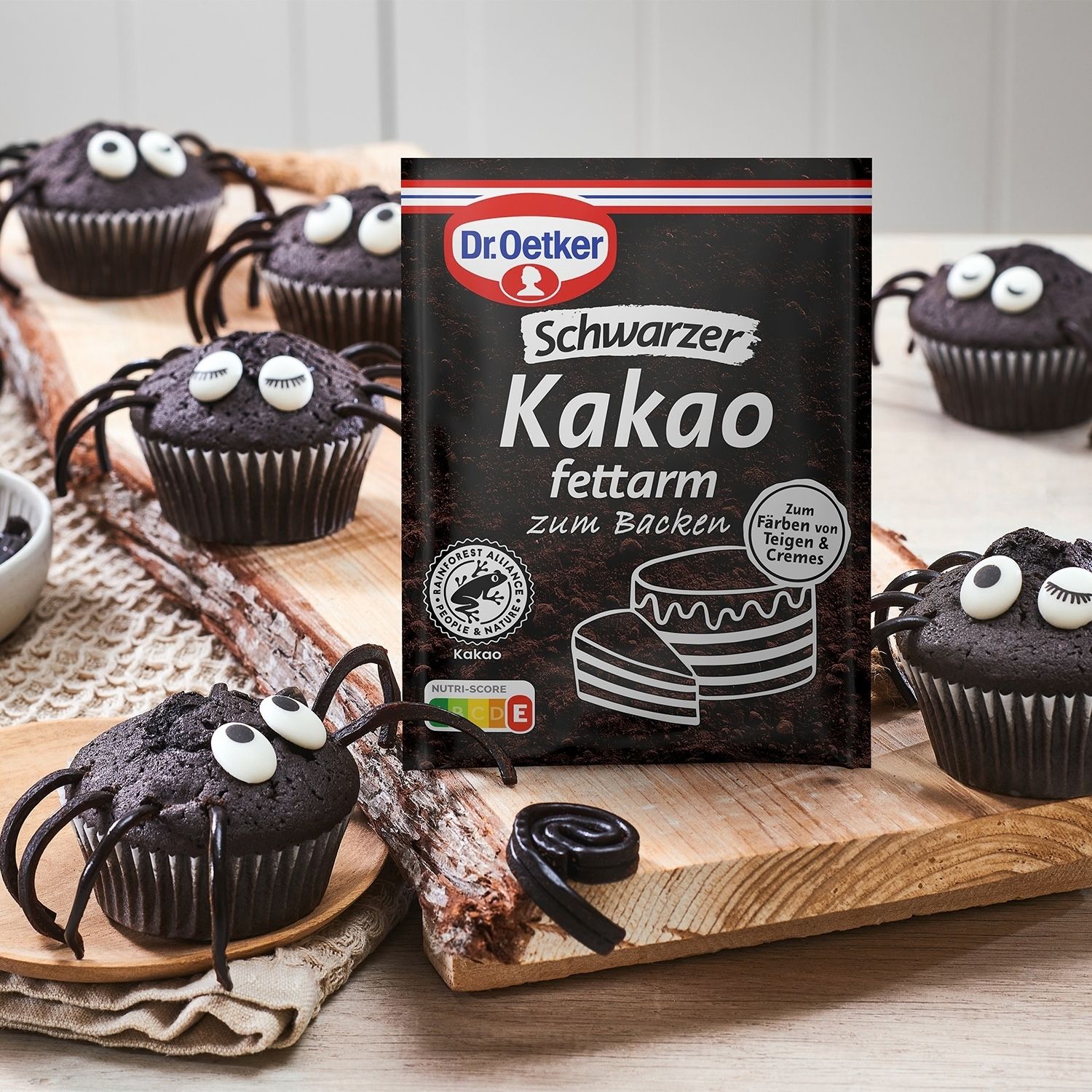 Schwarzer Kakao fettarm zum Backen
