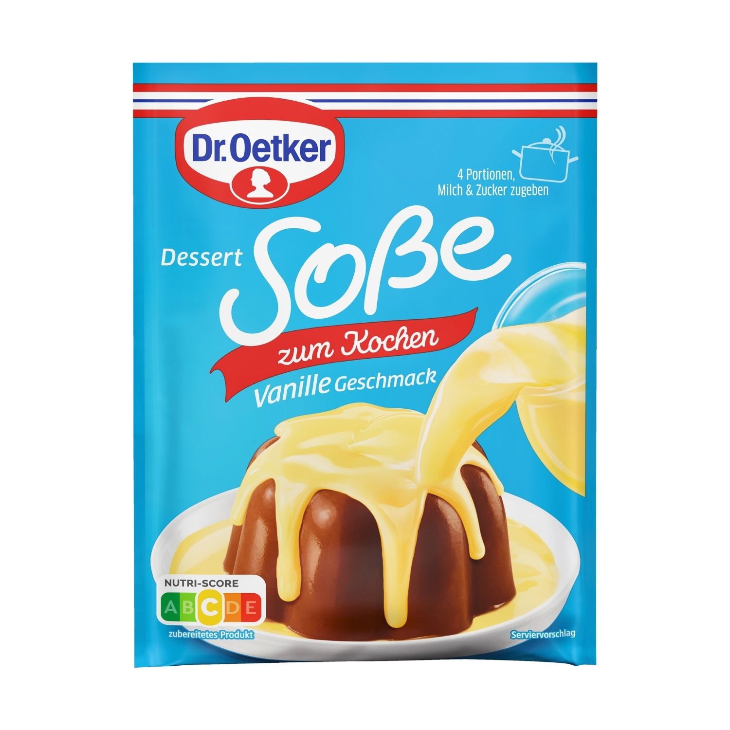 Packshot der Dr. Oetker Dessertsoße zum Kochen