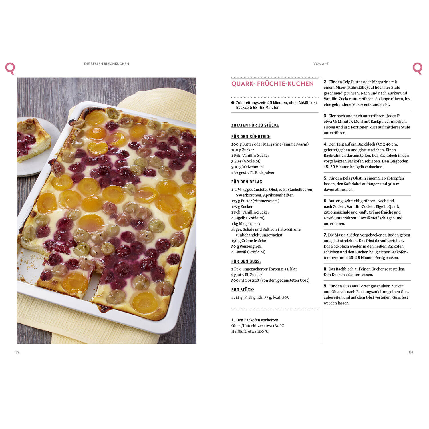 Die besten Blechkuchen von A–Z