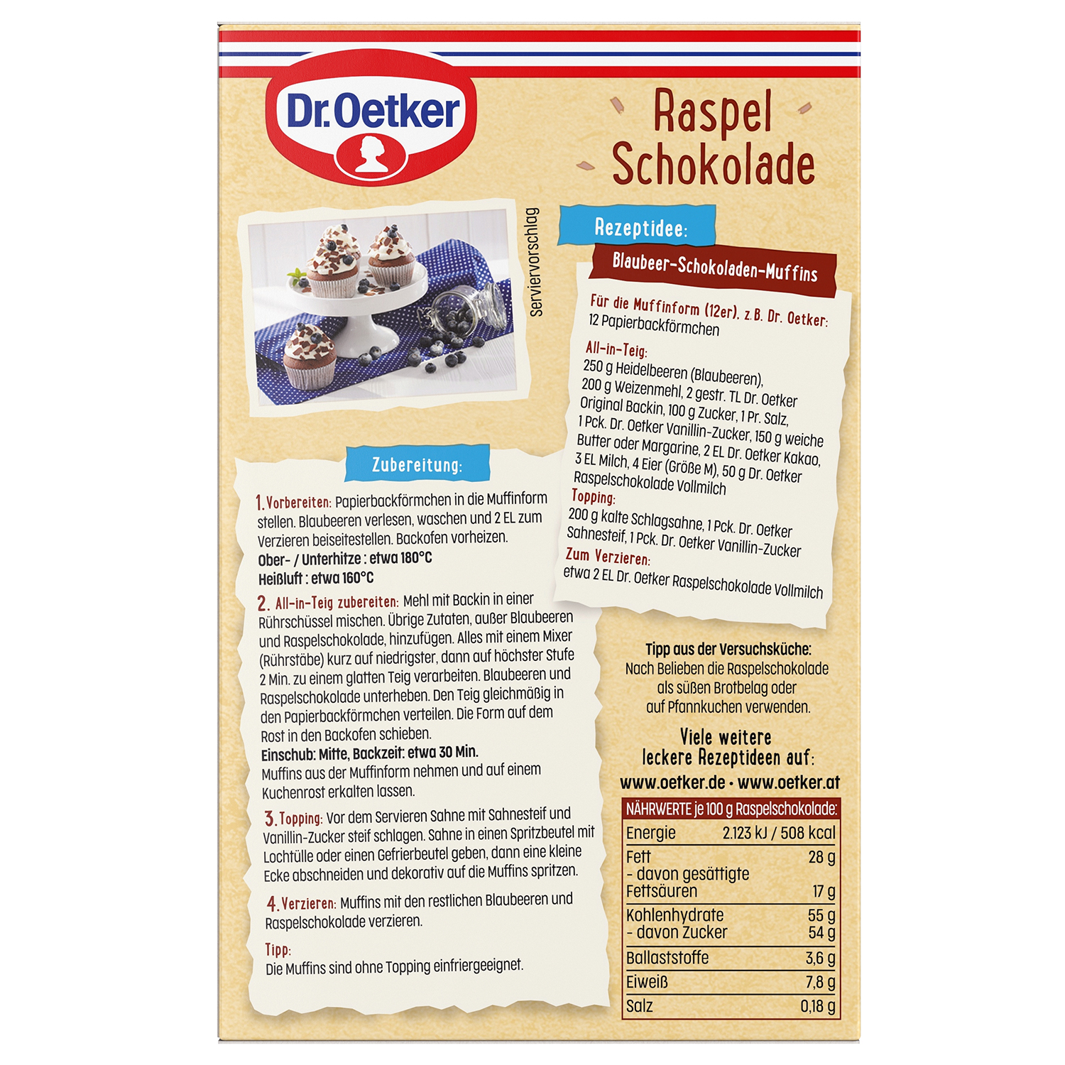 Raspelschokolade Vollmilch