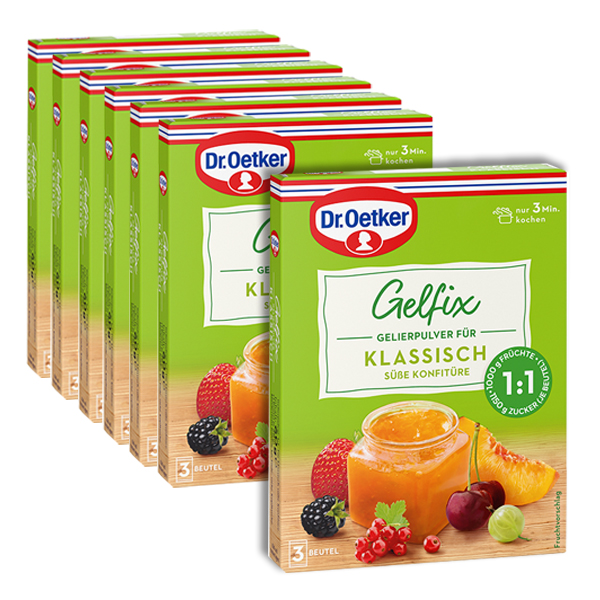 Gelfix Klassisch 1:1, 6er Pack + 1 gratis
