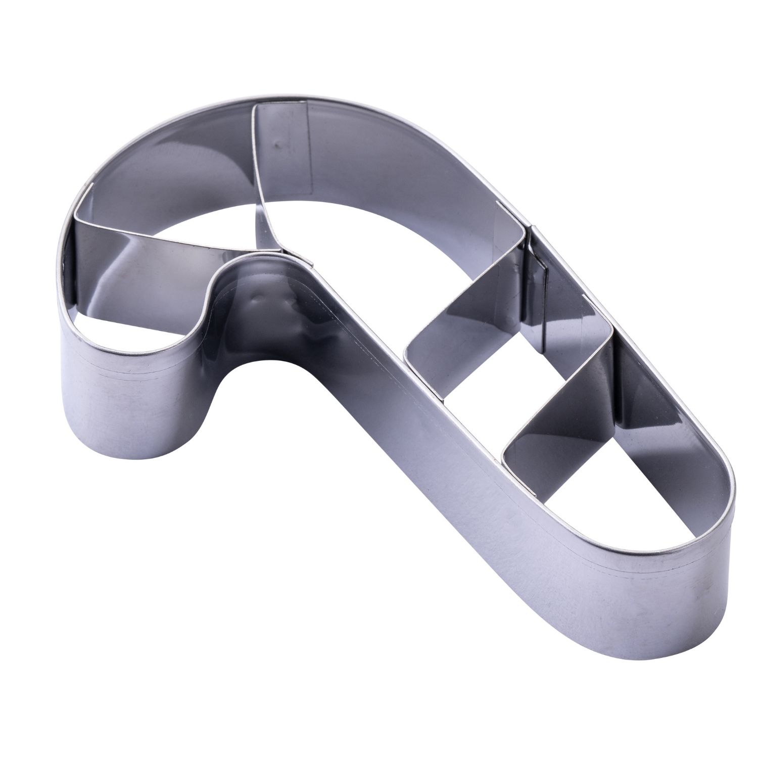 Weihnachtlicher Praegeausstecher mit Form einer Zuckerstange aus Metall