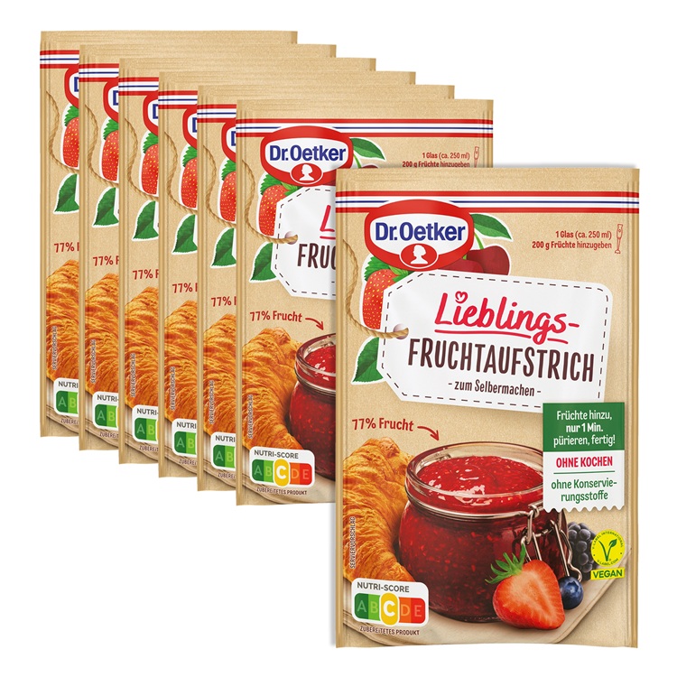 Fruchtaufstrich 6er Pack + 1 gratis