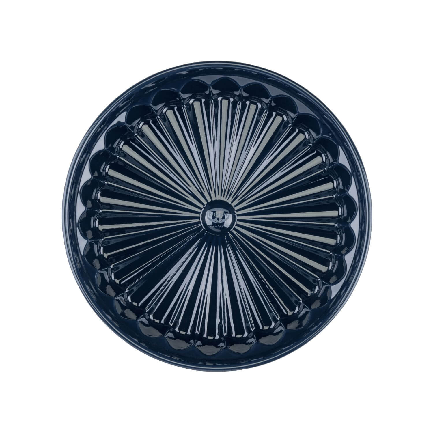 Backform Emaille Ansicht des Bodens