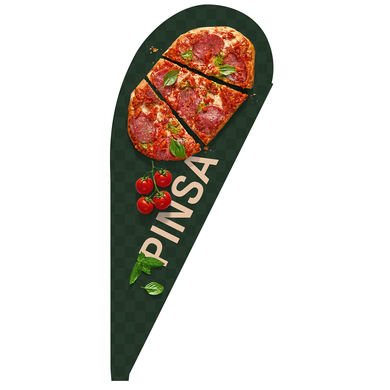 Beachflag Fahnentuch Pinsa