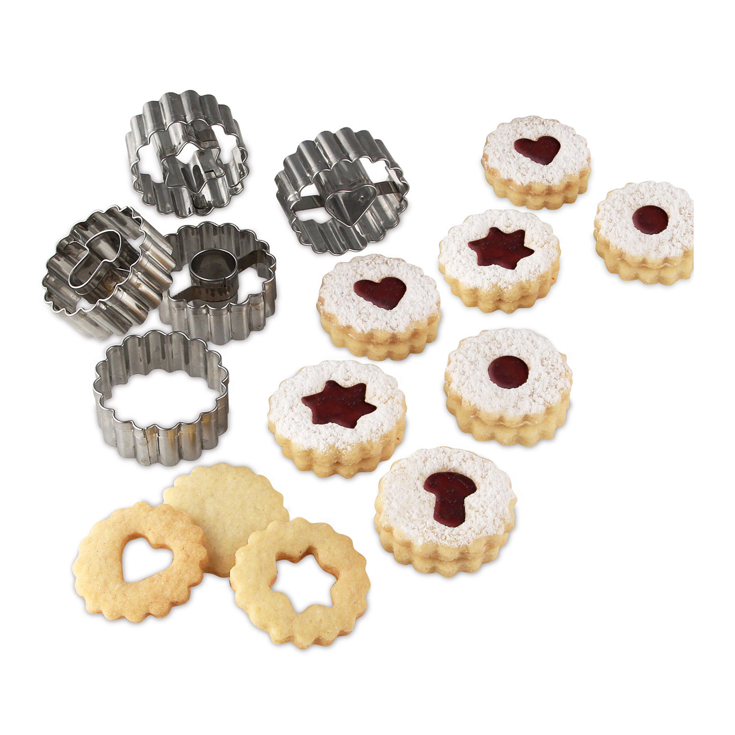 Keks Ausstecher Mini Linzer