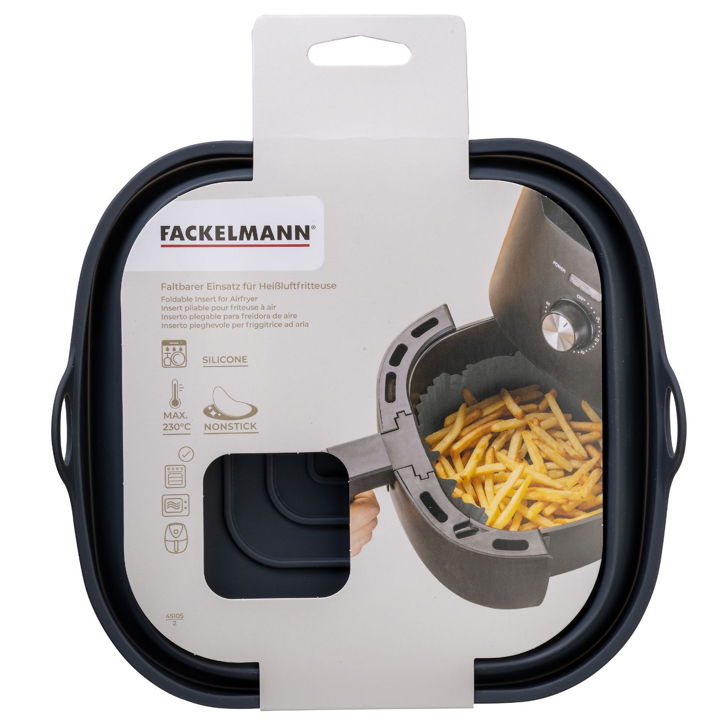 Eine faltbare Silikonform für die Silikonform in der Verpackung