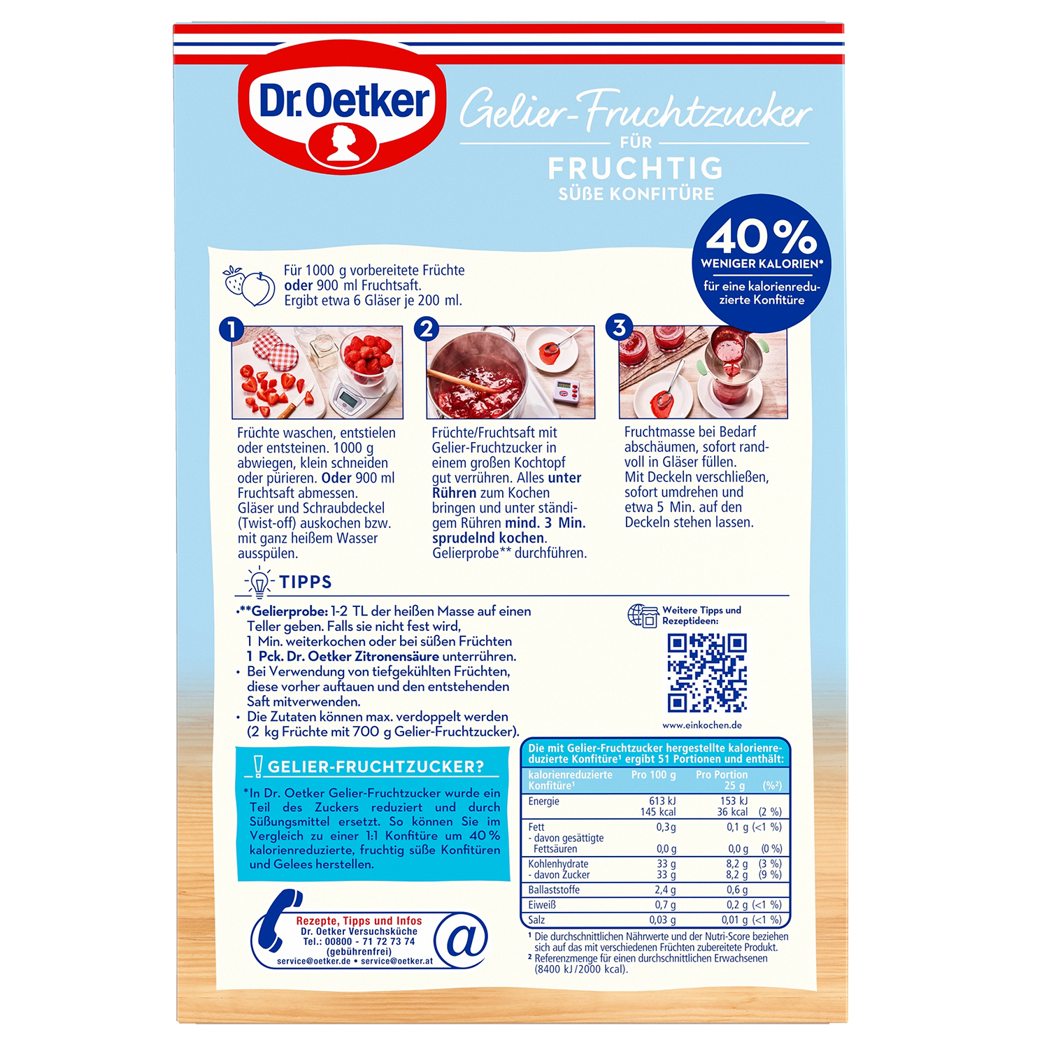 Gelier Fruchtzucker, 6er Pack + 1 gratis