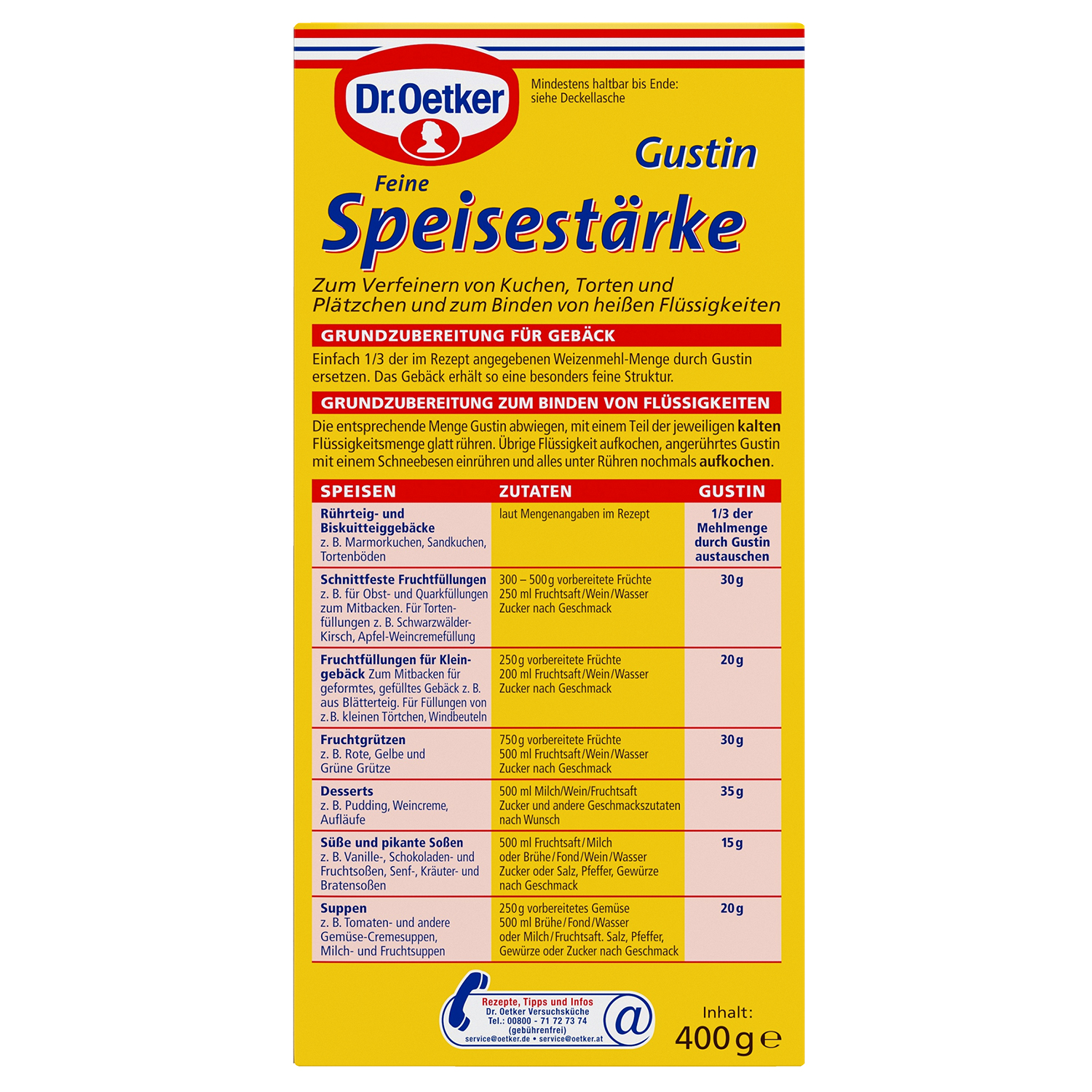 Gustin Feine Speisestärke Gustin Feine Speisestärke