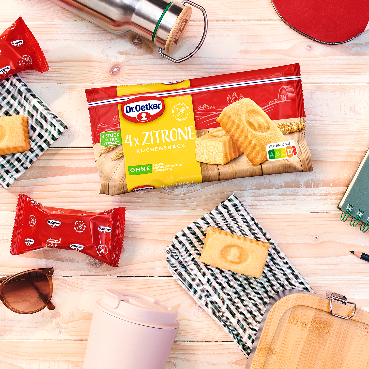 Fertiger Kuchensnack Zitrone 4er