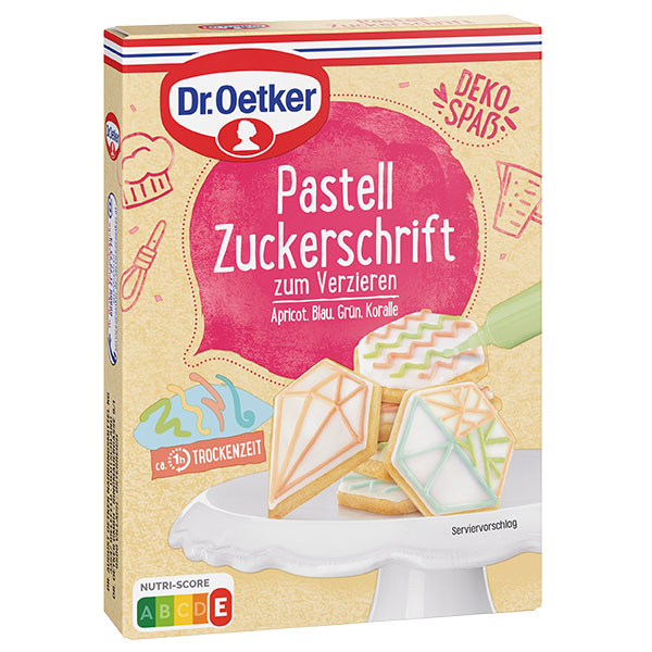 Pastell Zuckerschrift