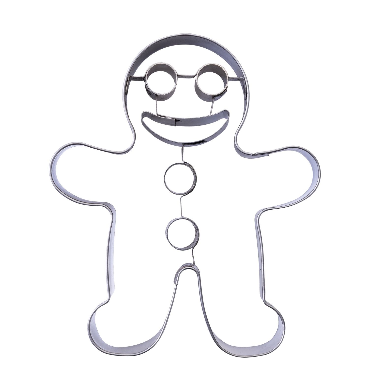 Prägeausstecher Lebkuchenmann vor weißem Hintergrund