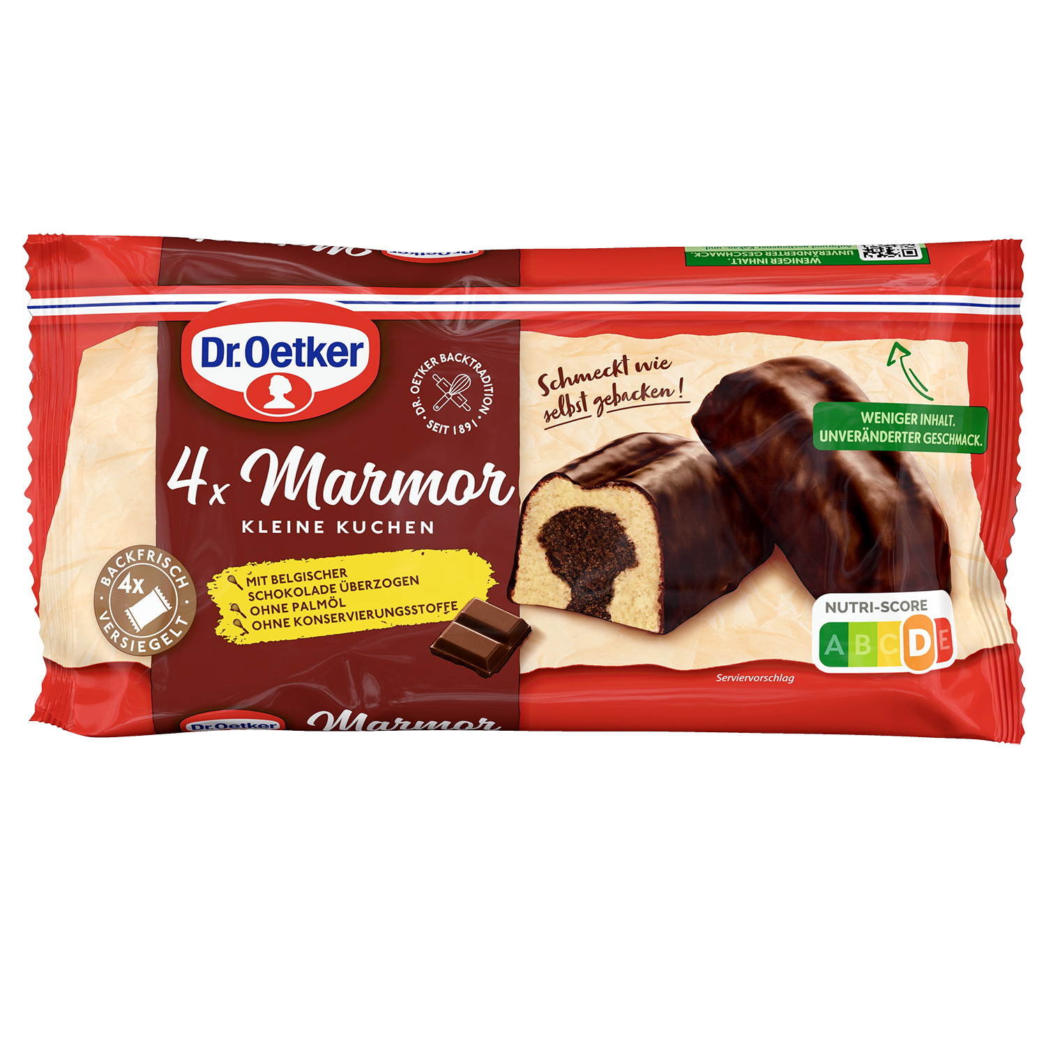 Fertige kleine Marmorkuchen 4er