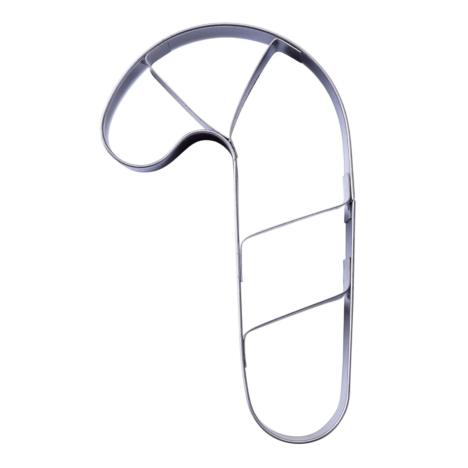 Weihnachtlicher Praegeausstecher mit Form einer Zuckerstange aus Metall