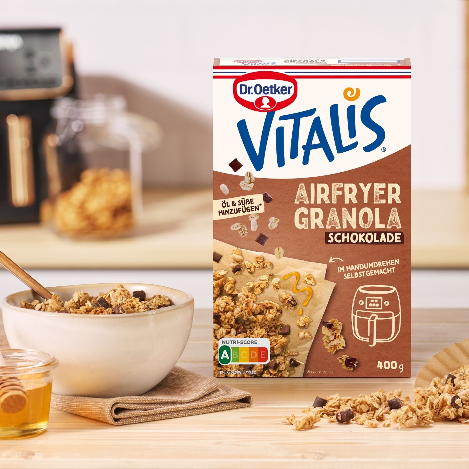 Airfryer Granola Schoko 400g