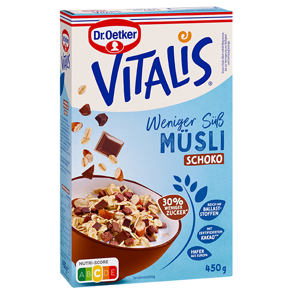 Vitalis Weniger süß Schoko Müsli