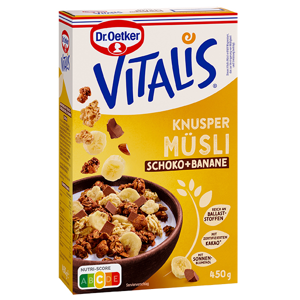 Vitalis Knuspermüsli Schoko Banane