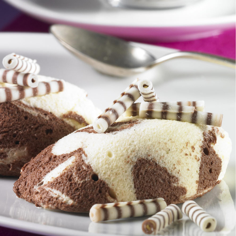 Schoko Zebra Röllchen Schoko Zebra Röllchen