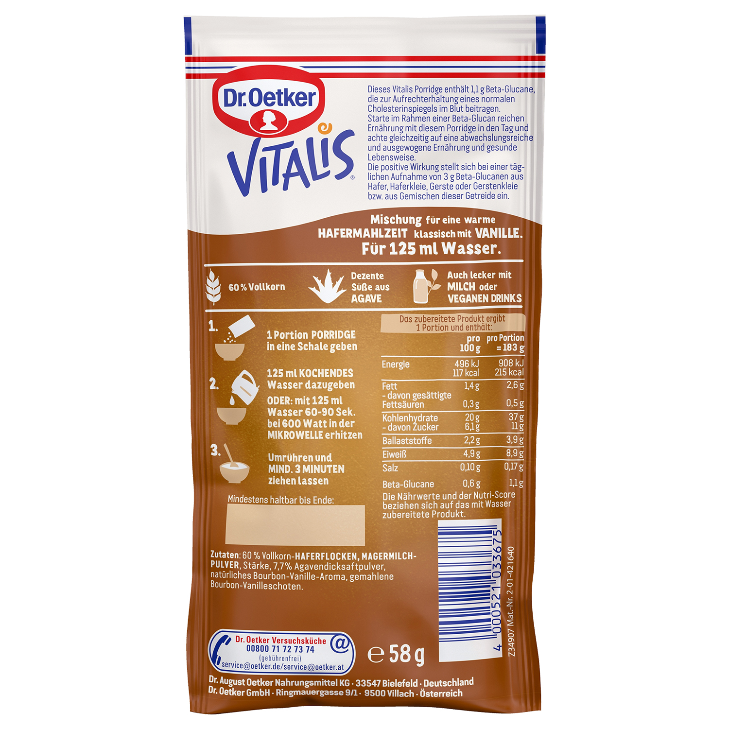 Vitalis Porridge Classic Vitalis Porridge Classic
