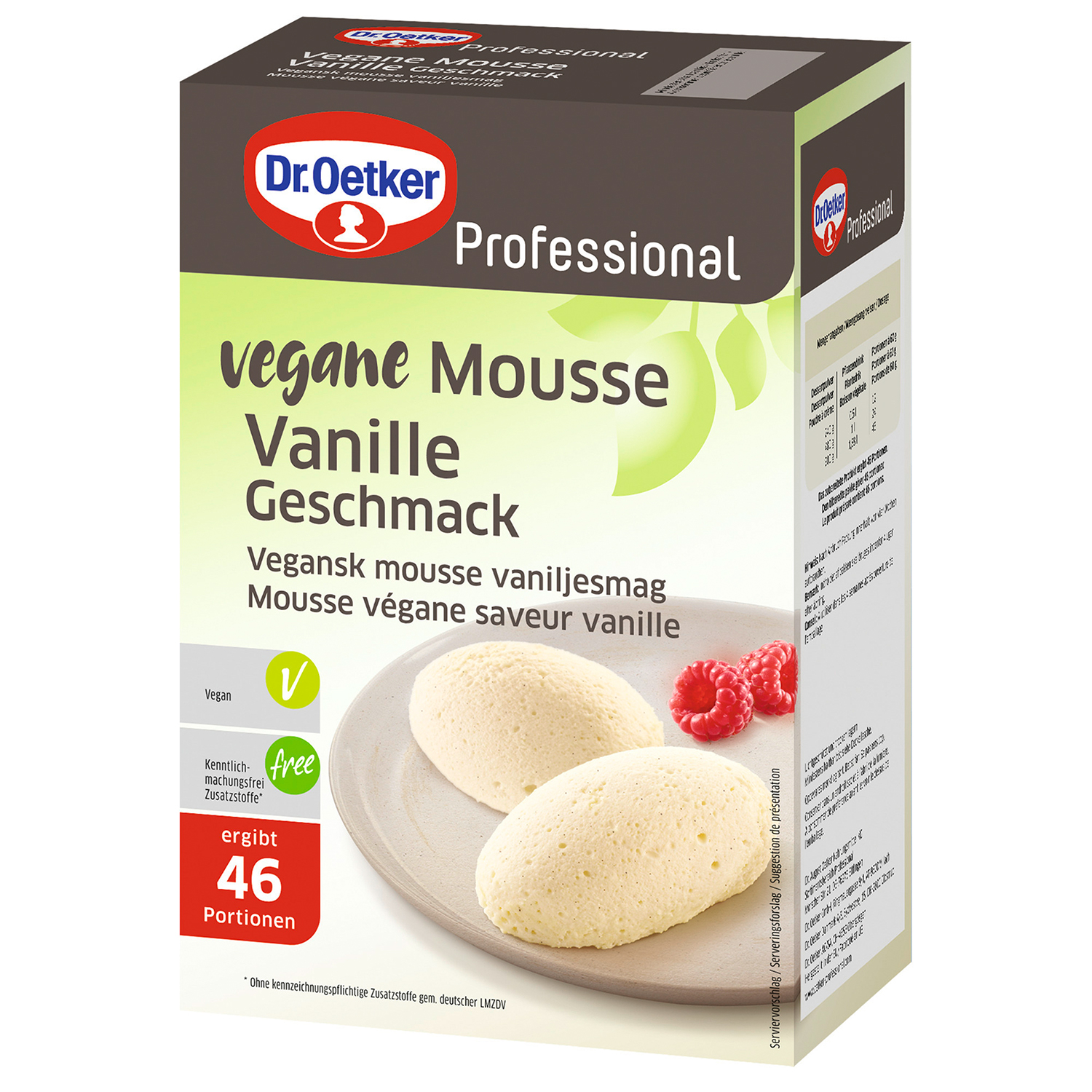 Vegane Mousse Vanille-Geschmack