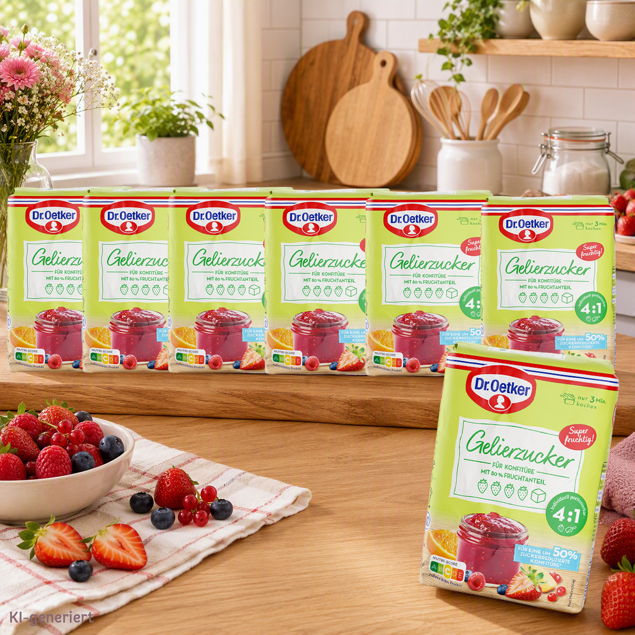 Gelierzucker 4:1, 6er Pack + 1 gratis