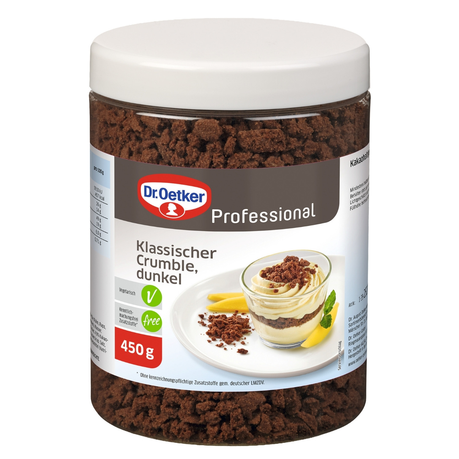 Klassischer Crumble dunkel