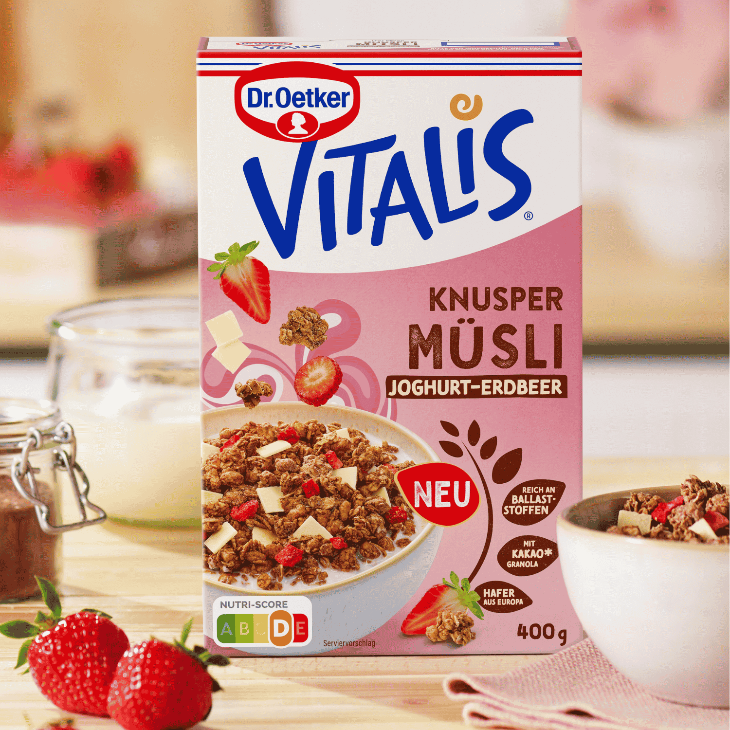 Vitalis Knusper Müsli Joghurt-Erdbeer