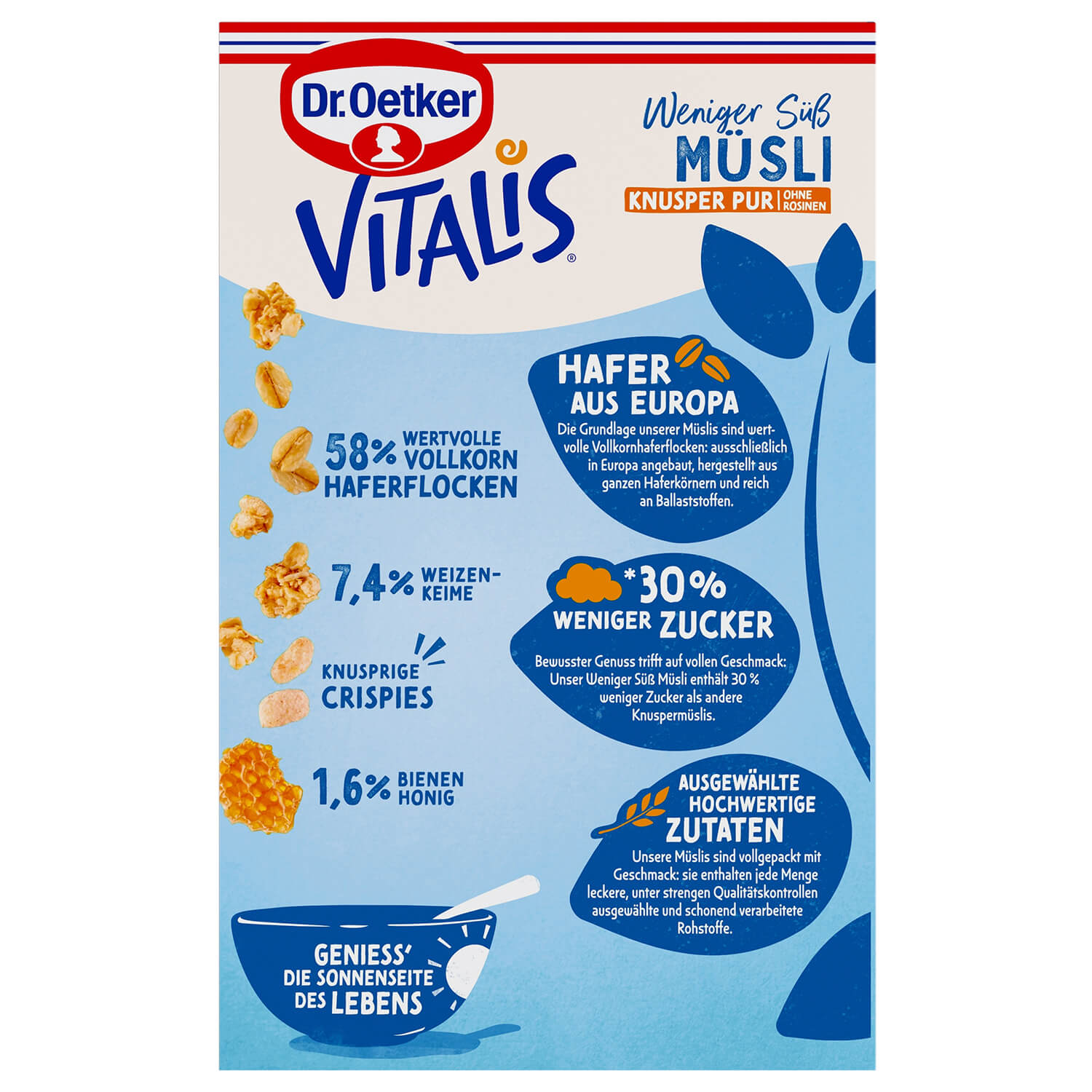 Vitalis Weniger süß Knusper Pur Vitalis Weniger süß Knusper Pur