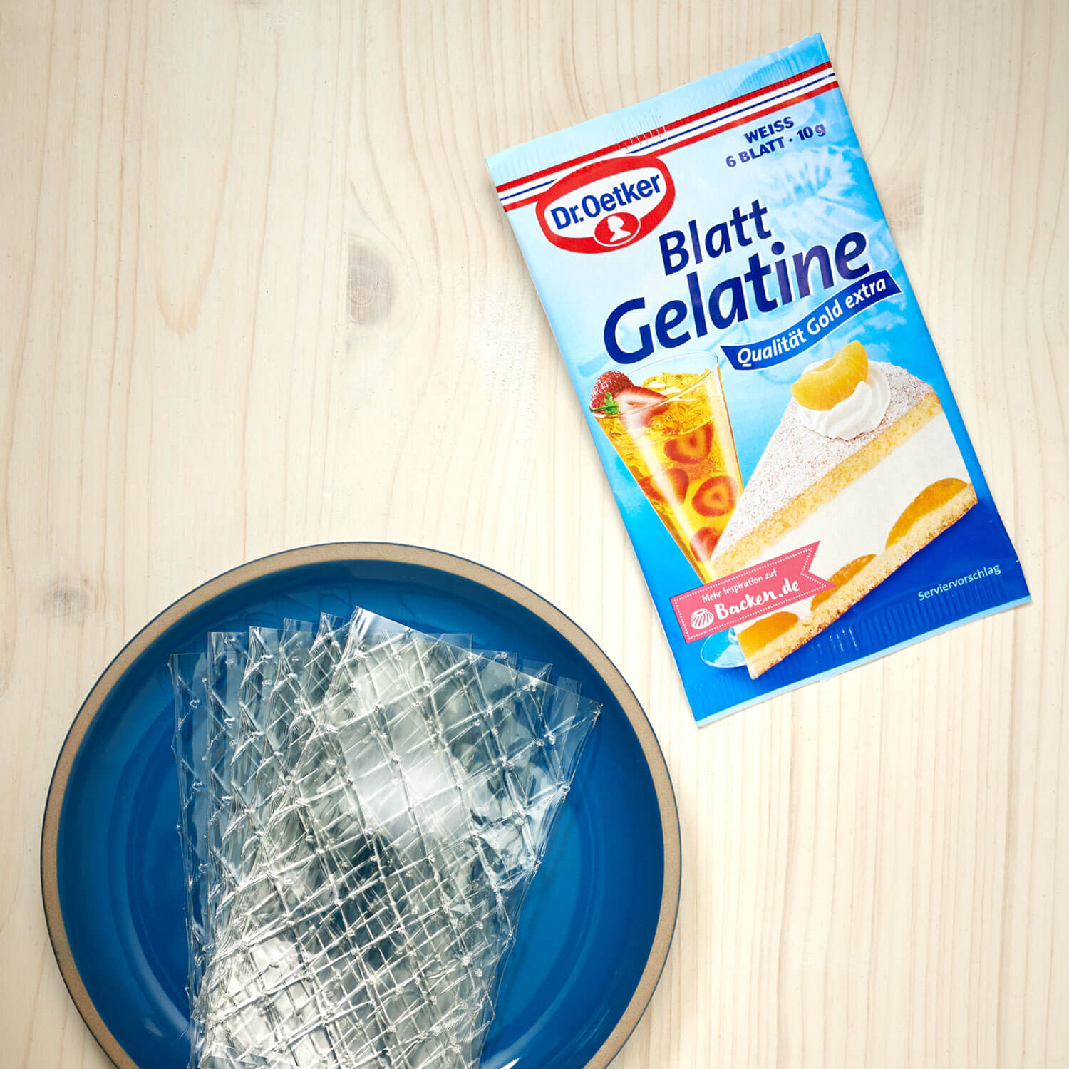 Blatt Gelatine weiß Blatt Gelatine weiß