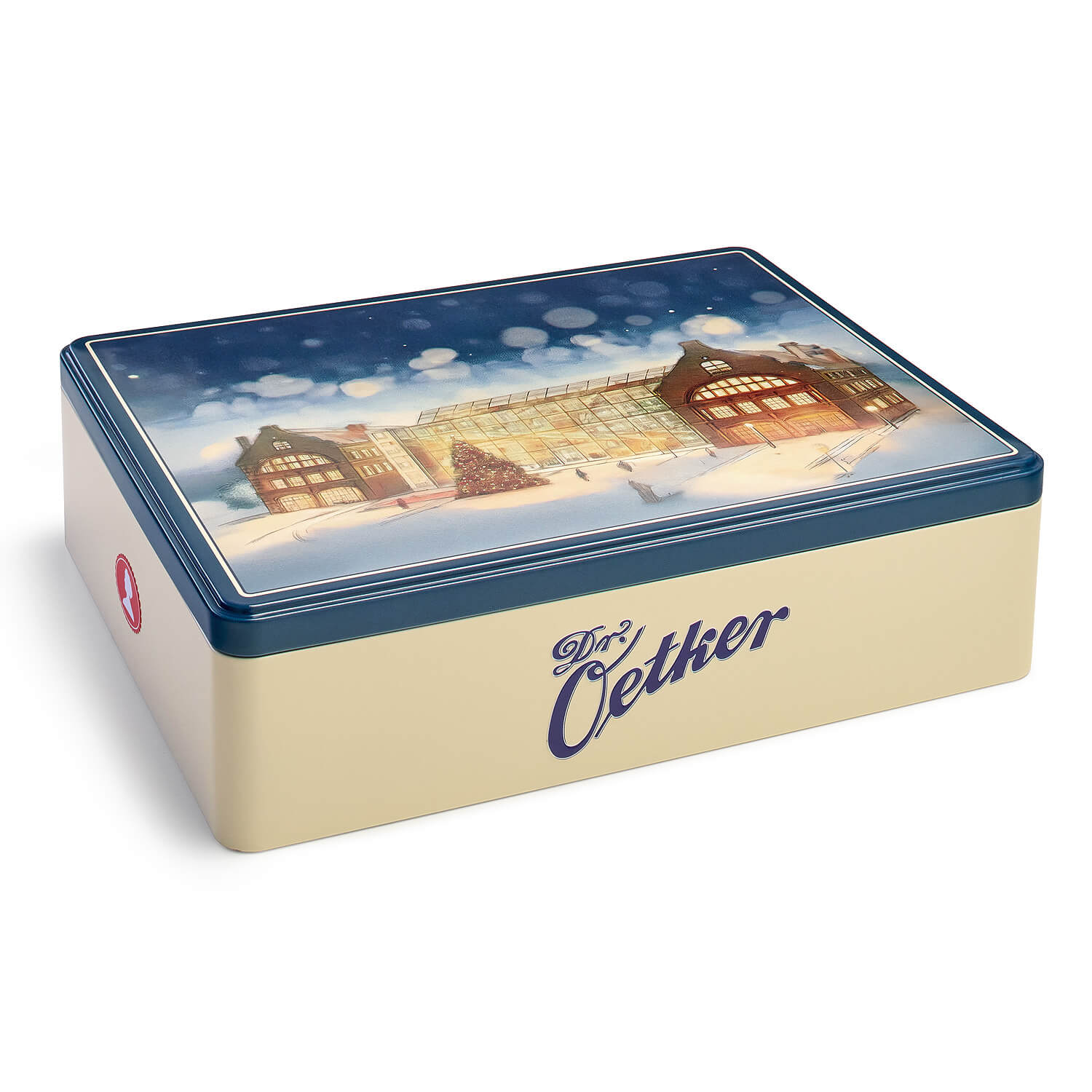 Keksdose mit OetkerWelt Motiv