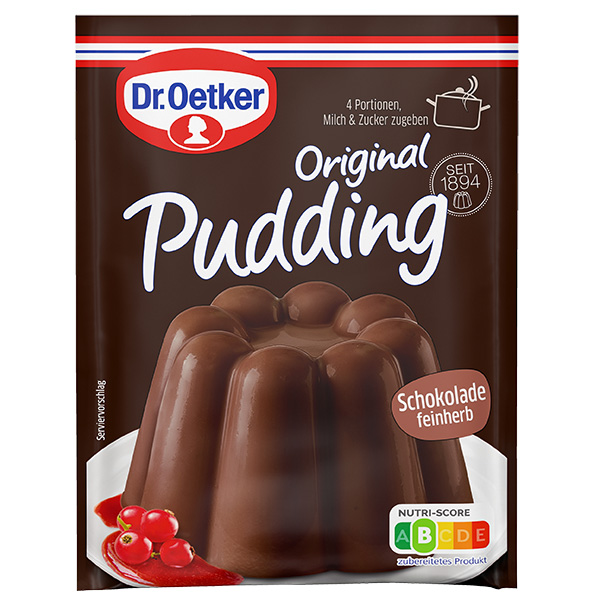 Original Pudding Schokolade feinherb 2er