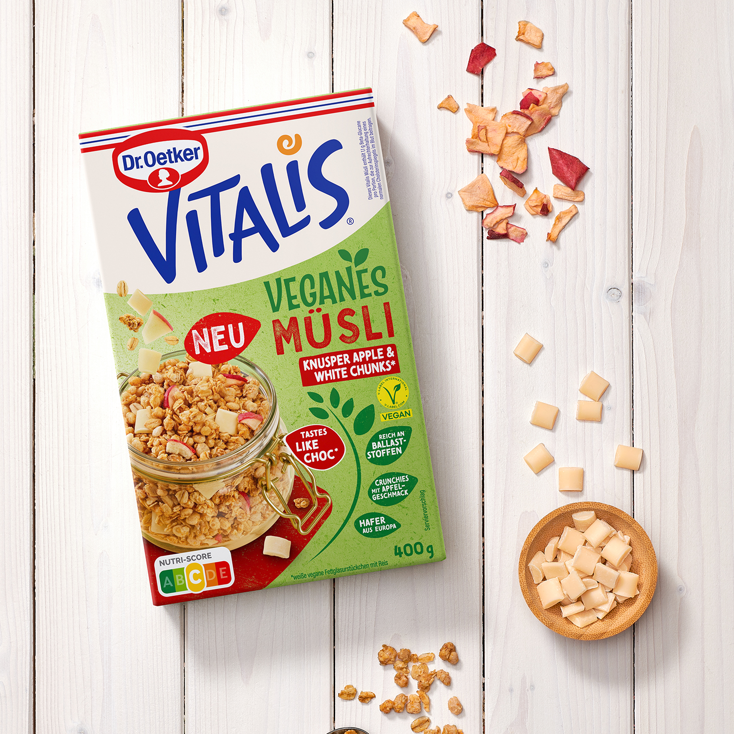 Vitalis Vegan Knusper Apple White Chunks