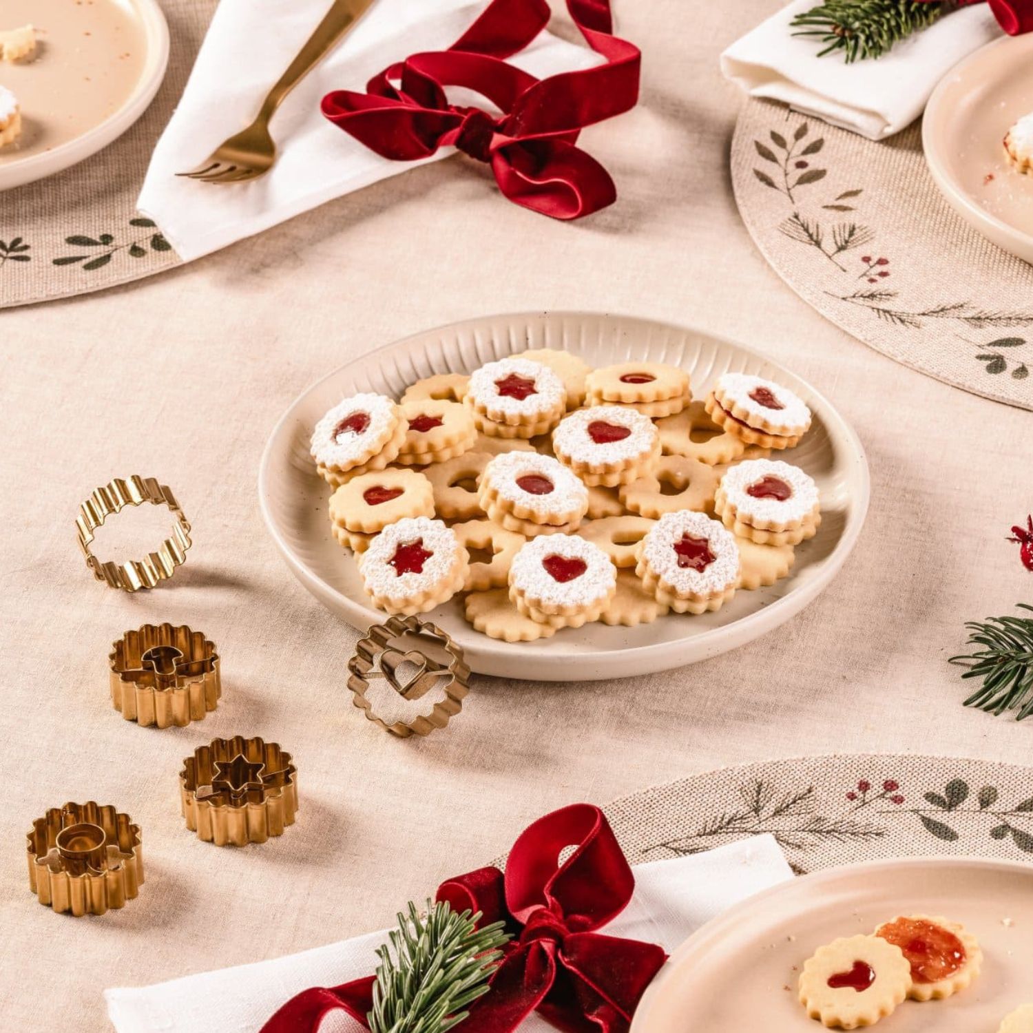 Ausstecher "Linzer", 5 Stück
