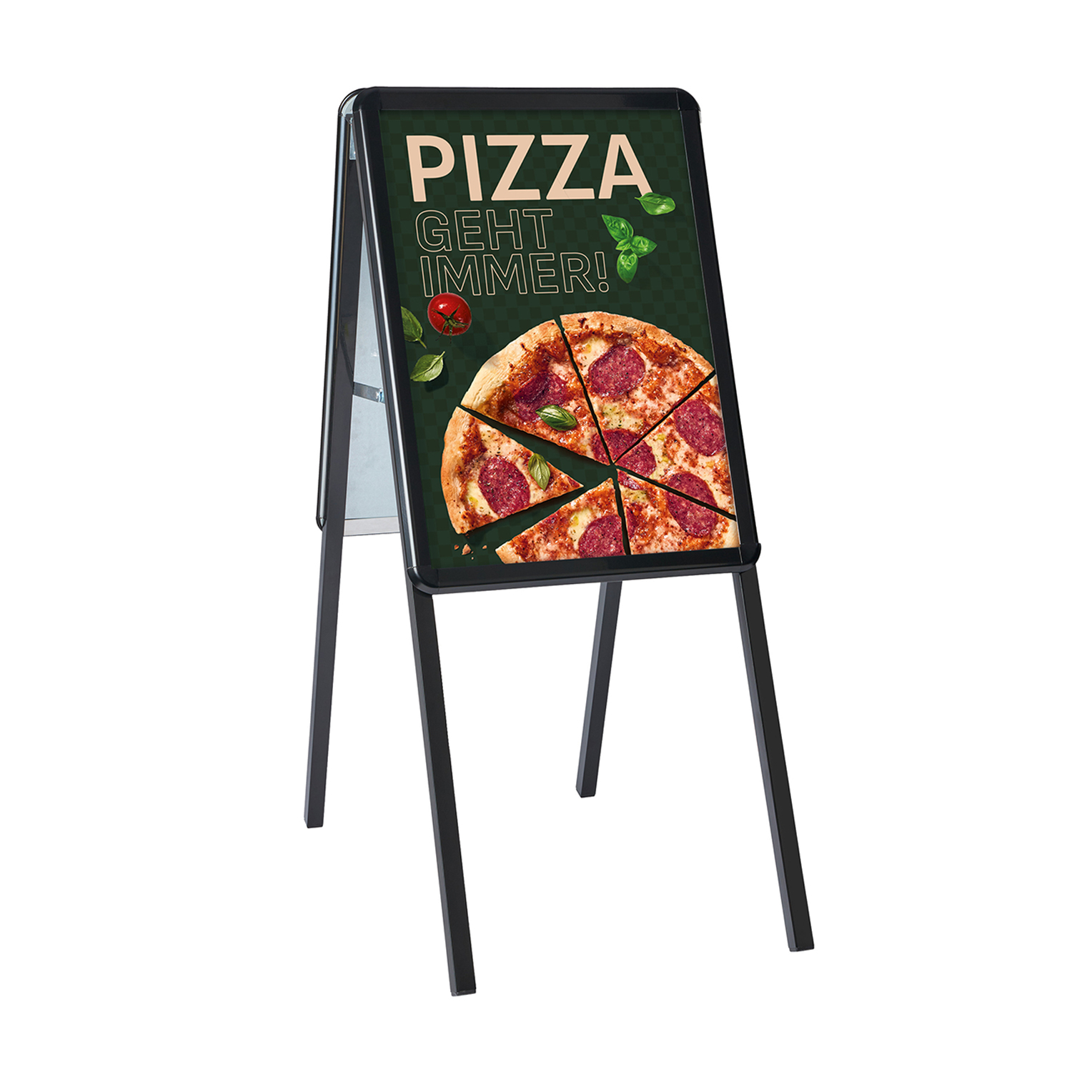 Gehwegtafel A2 schwarz