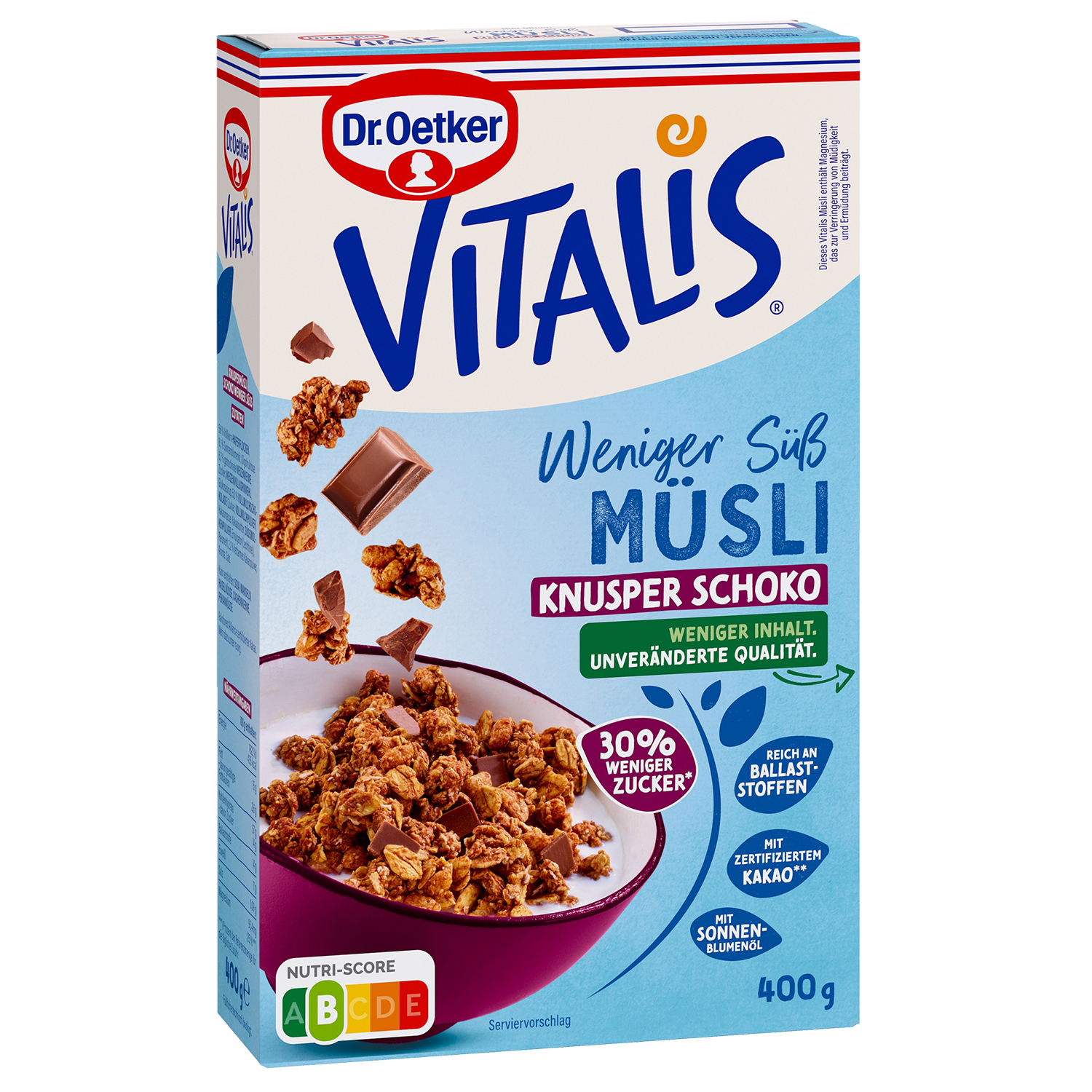 Vitalis Weniger süß Knusper Schoko