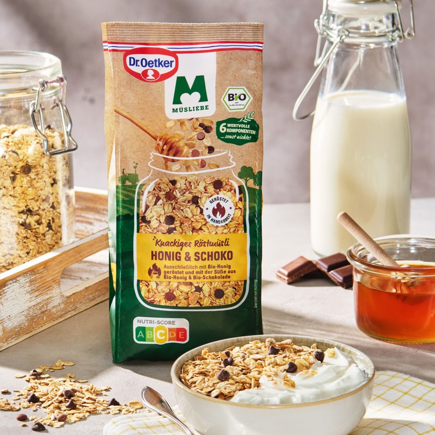 MÜSLIEBE Honig & Schoko Bio