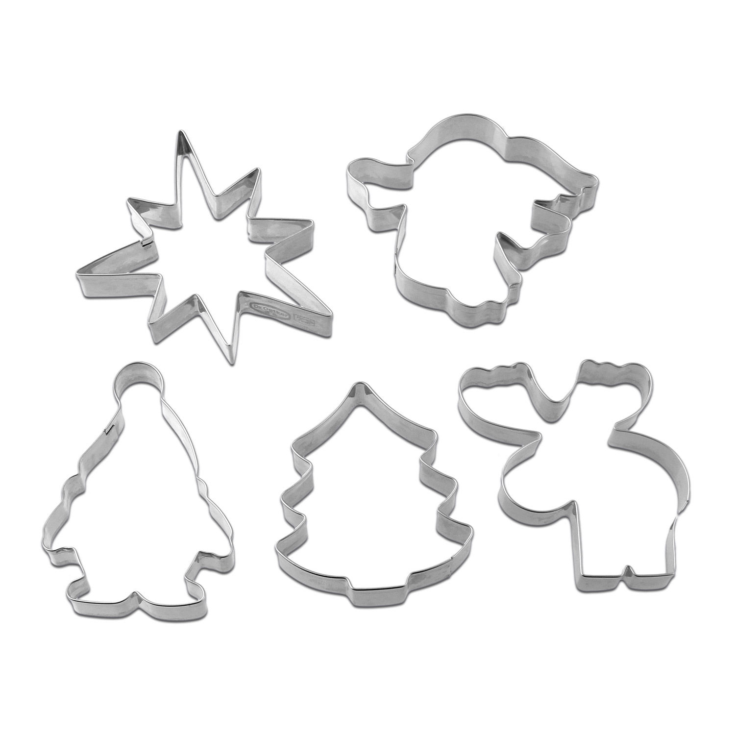 Keks Ausstecher Weihnachten Set 5-tlg