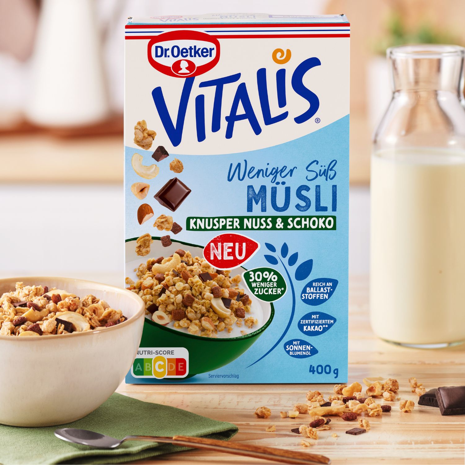Vitalis Weniger Süß Knusper Nuss & Schoko