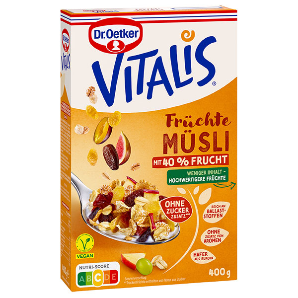Vitalis Früchte Müsli Bio Früchte 400g