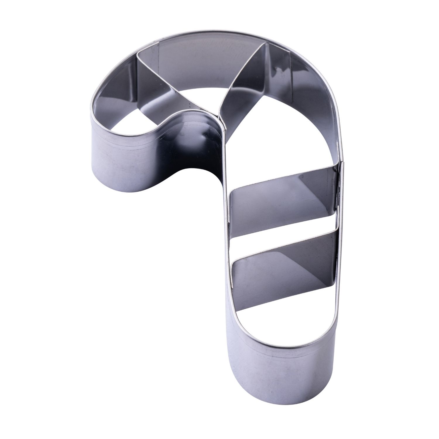 Weihnachtlicher Praegeausstecher mit Form einer Zuckerstange aus Metall