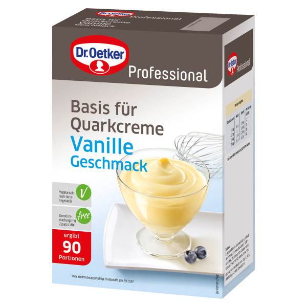 Basis für Quarkcreme Vanille-Geschmack