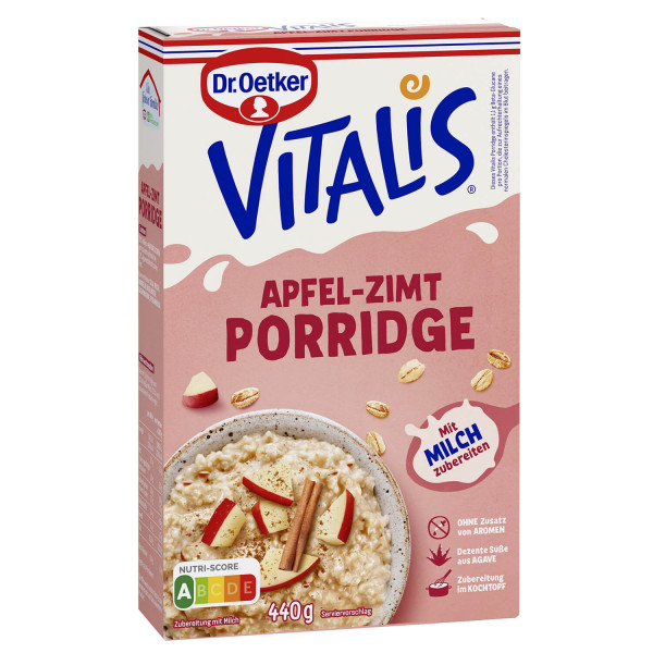 Vitalis Porridge Großpackung Apfel-Zimt