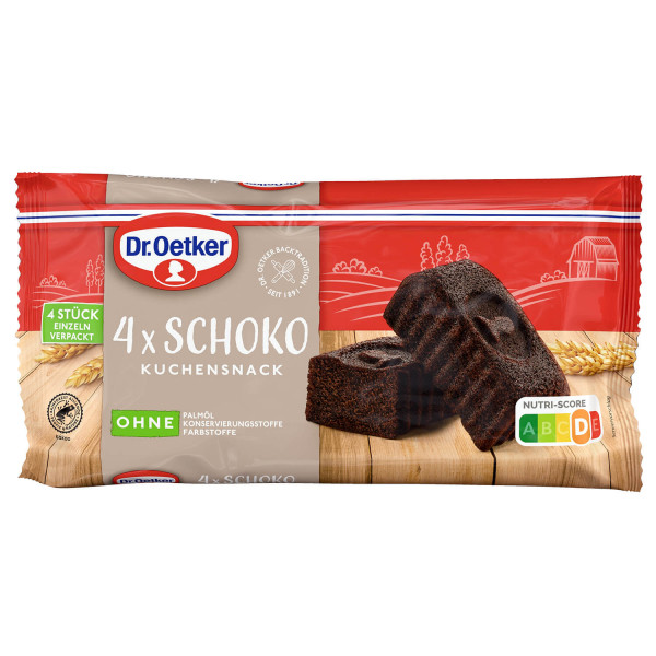 Fertiger Kuchensnack Schoko 4er