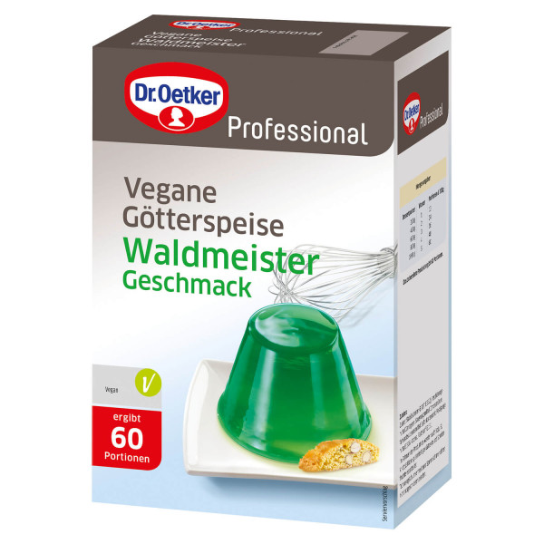 Vegane Götterspeise Waldmeister-Geschmack