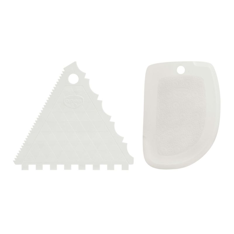 JEM Tortenglätter Set Für Fondant - 2-teilig, Kunststoff, Ideal Zum Glätten Von Torten